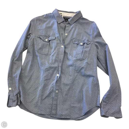 Top Long Sleeve By Nautica In Blue, Size: M