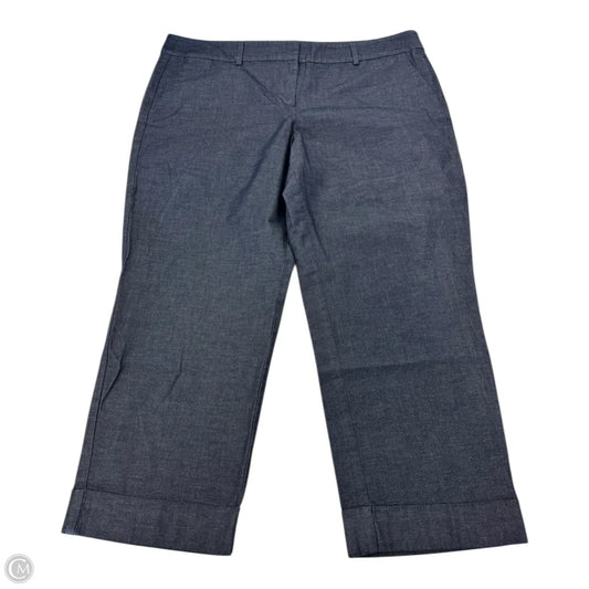 Capris By Ann Taylor In Navy, Size: 14
