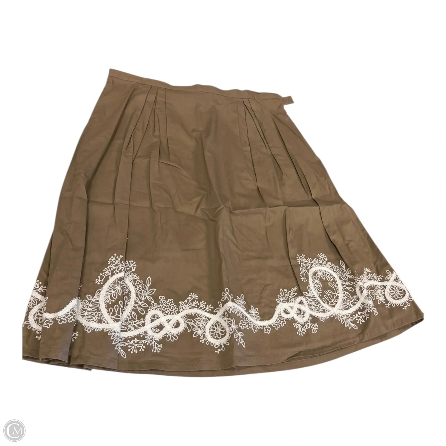 Skirt Maxi By Coldwater Creek In Brown & White, Size: Lp