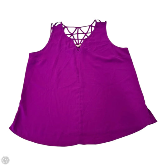 Top Sleeveless By Skies Are Blue In Purple, Size: Xl
