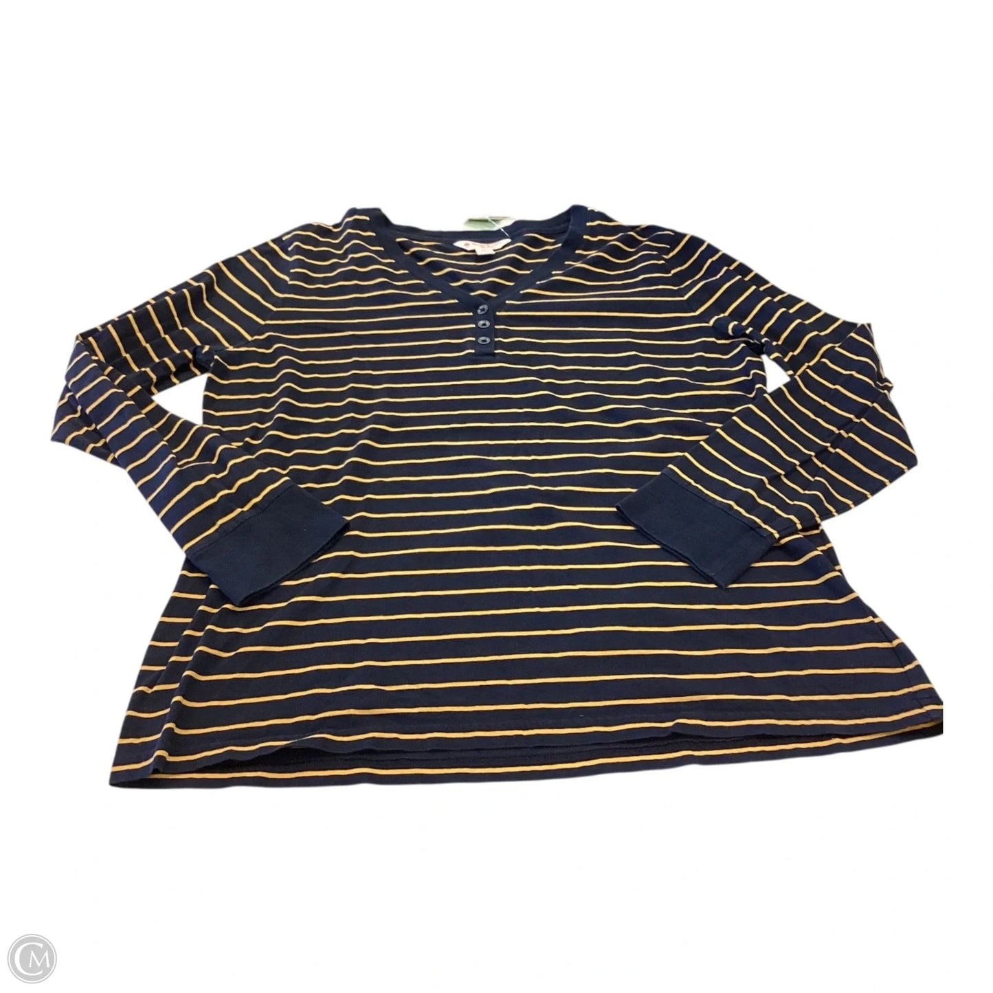 Top Long Sleeve By Brooks Brothers In Striped Pattern, Size: Xl
