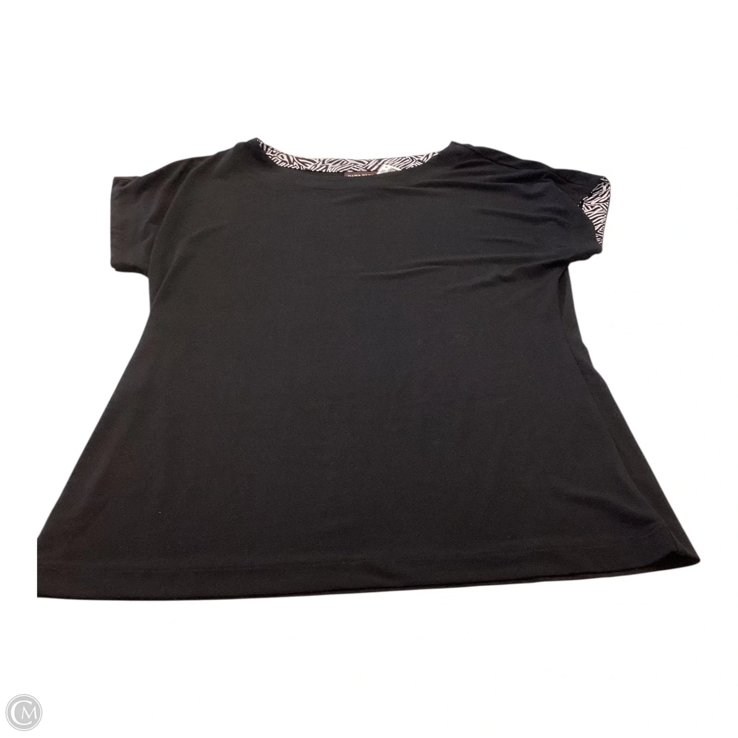 Top Short Sleeve By Dana Buchman In Black, Size: M