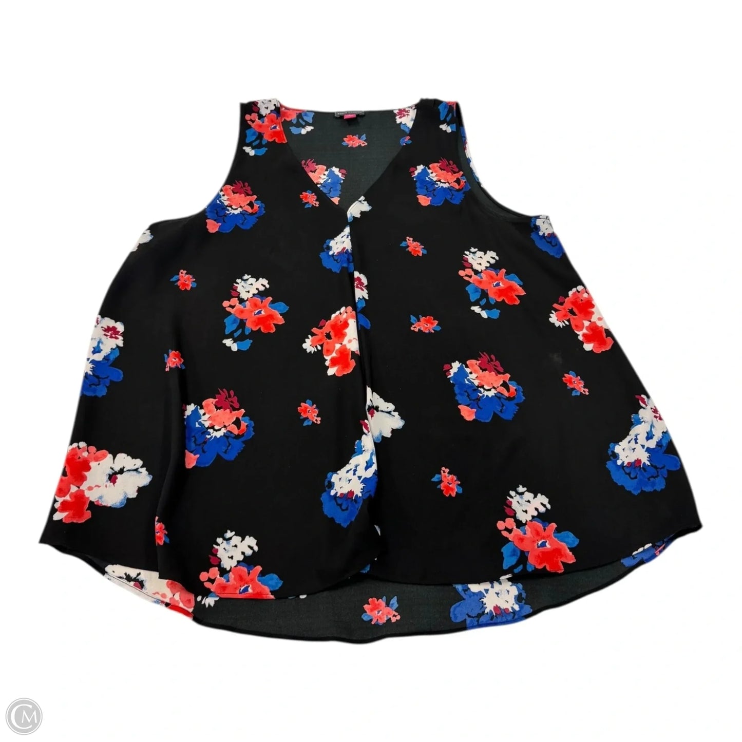 Top Sleeveless By Vince Camuto In Floral Print, Size: L