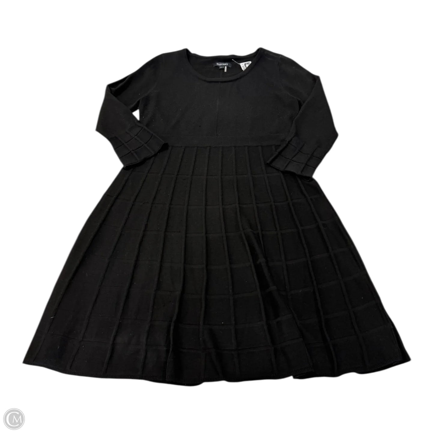 Dress Party Midi By Ellen Tracy In Black, Size: L
