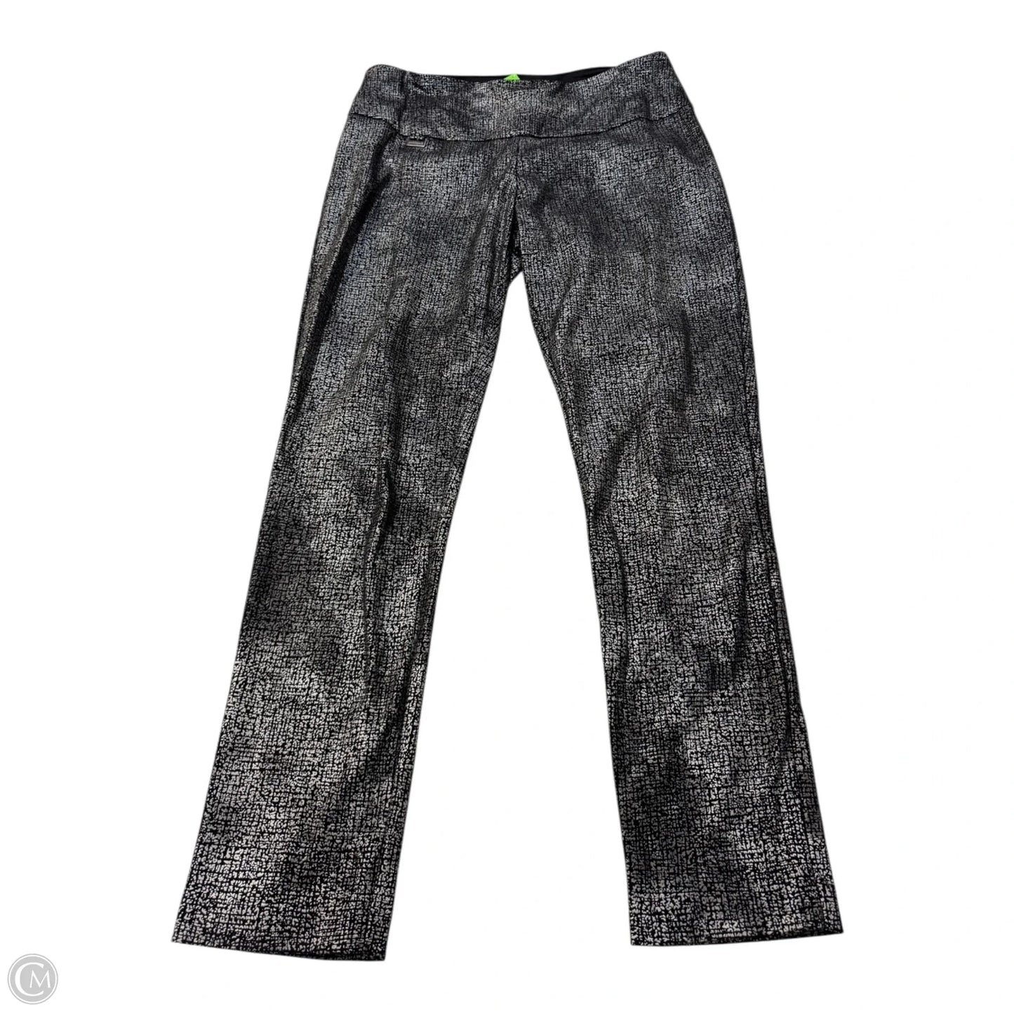 Pants Dress By Peck And Peck In Black & Silver, Size: 12