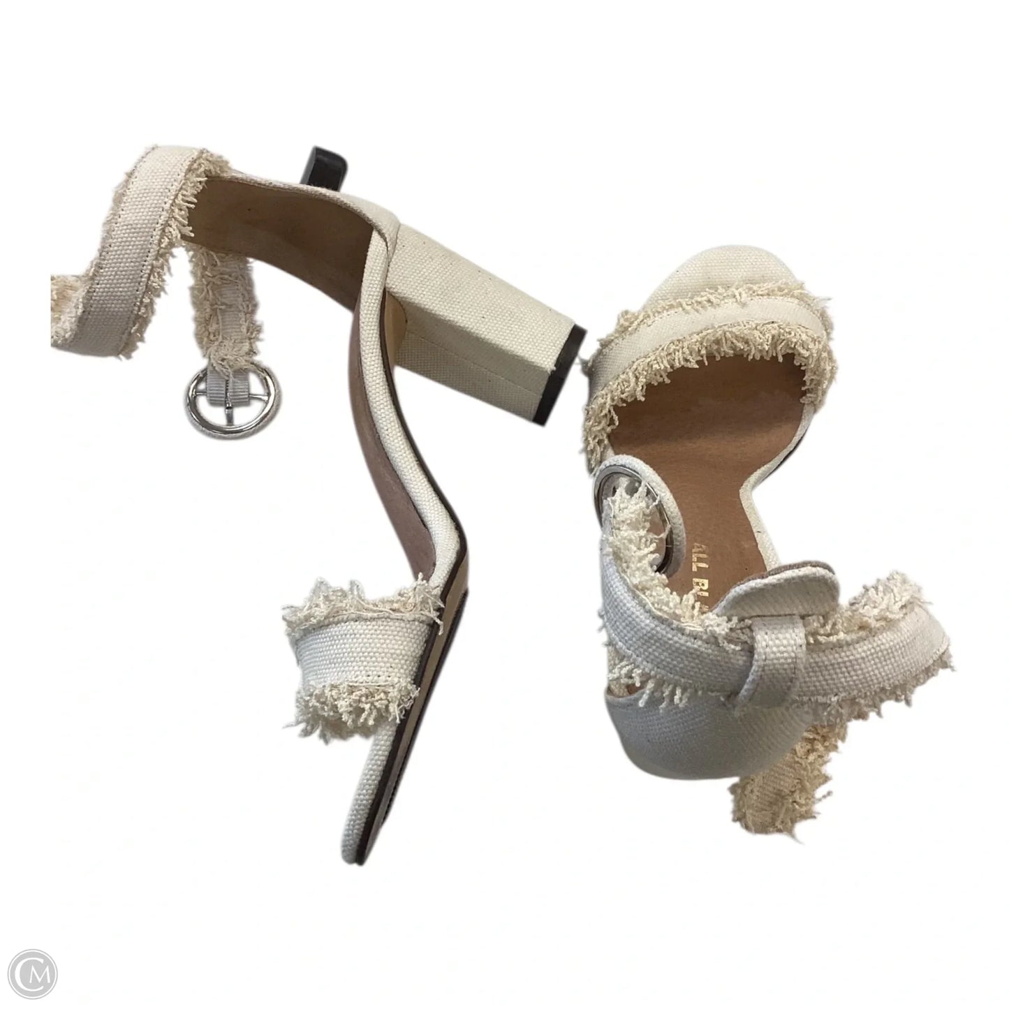 Shoes Heels Platform By Clothes Mentor In Cream, Size: 5.5