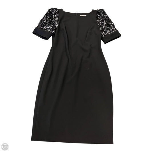 Dress Party Short By Calvin Klein In Black & Silver, Size: 6