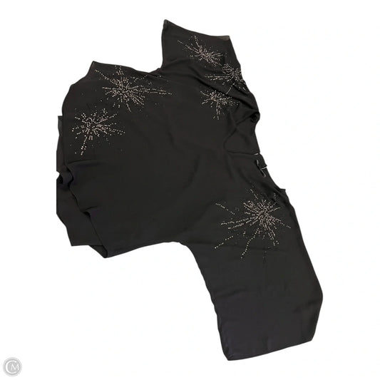 Top 3/4 Sleeve By White House Black Market In Black, Size: L