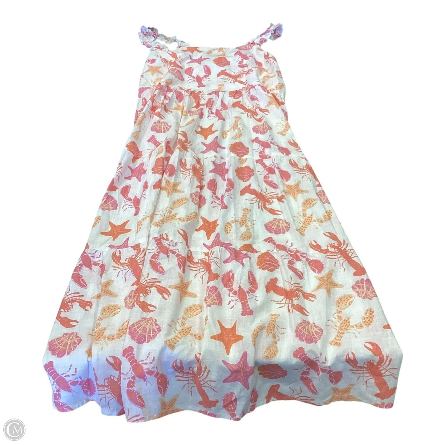 Dress Casual Maxi By Japna In Pink & White, Size: Xl