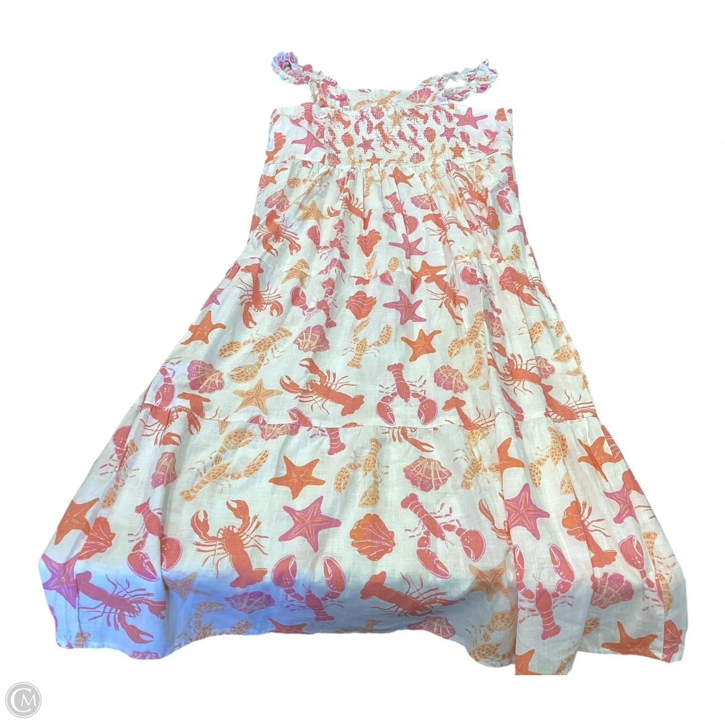 Dress Casual Maxi By Japna In Pink & White, Size: Xl