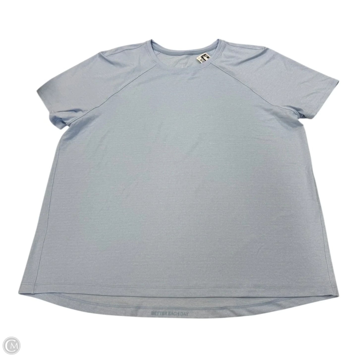 Top Short Sleeve By Lululemon In Blue, Size: 16