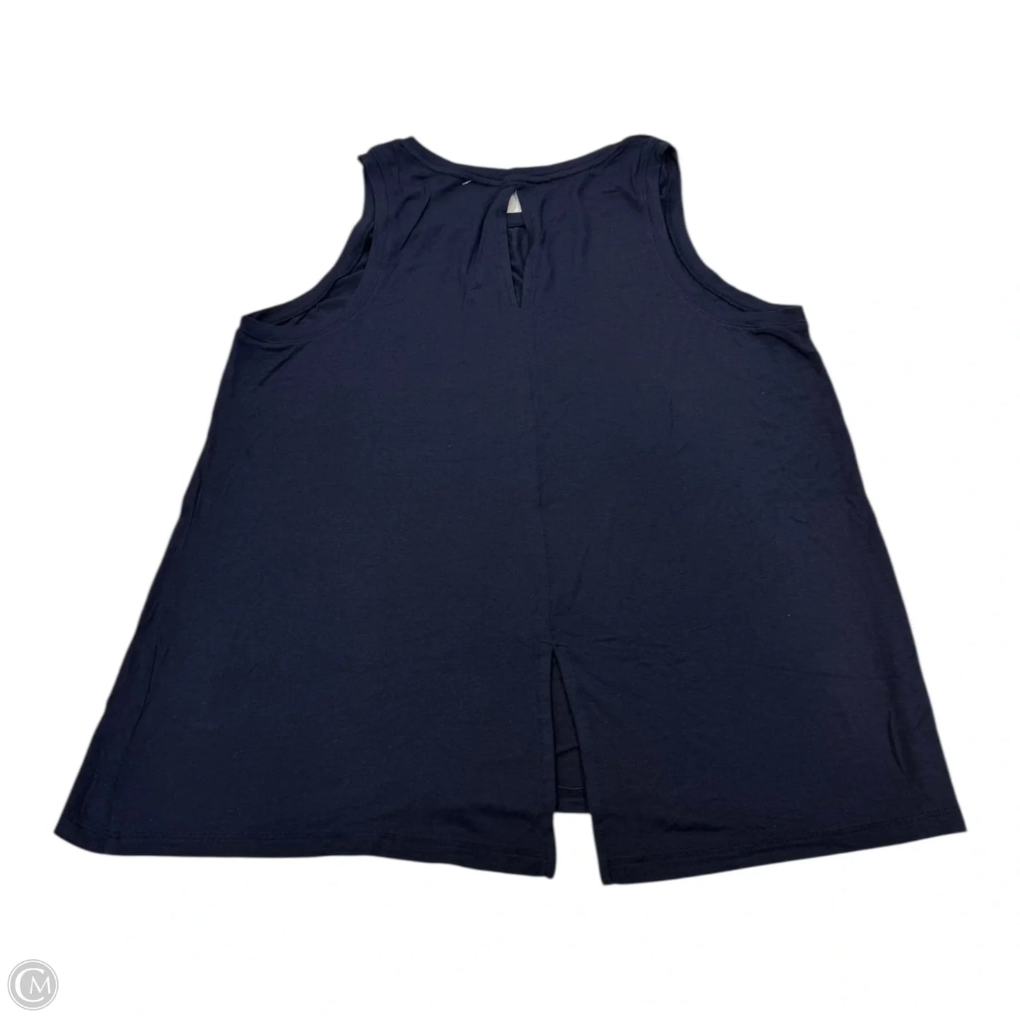 Top Sleeveless By Halogen In Navy, Size: L