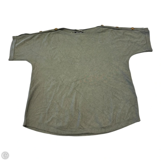 Top Short Sleeve By Cable And Gauge In Green, Size: L