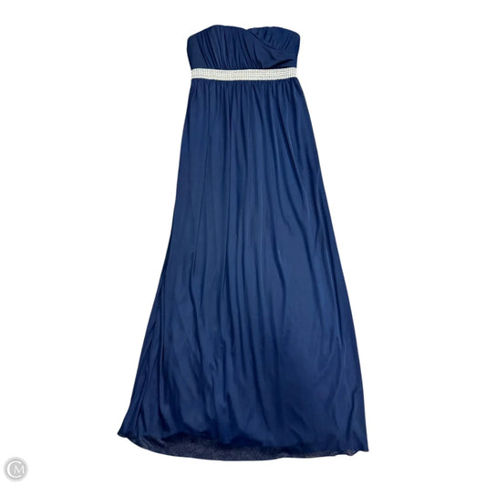 Dress Party Long By Clothes Mentor In Navy, Size: 4