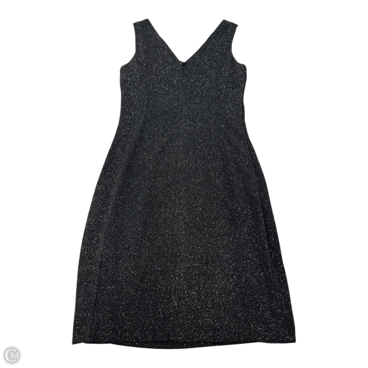 Dress Party Short By Calvin Klein In Black & Gold, Size: 8