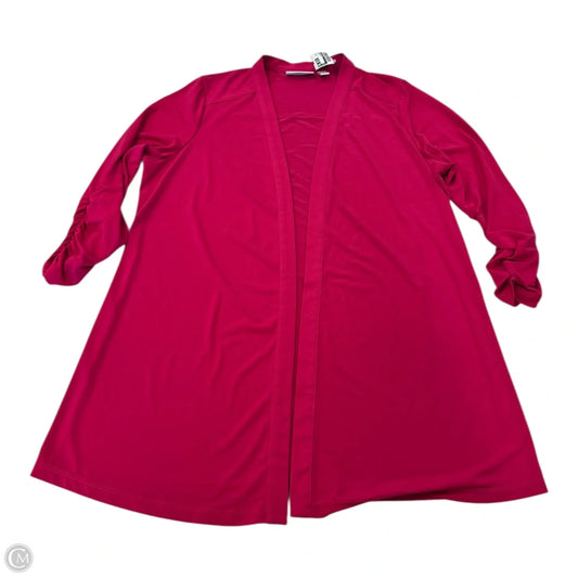 Cardigan By Susan Graver In Pink, Size: M