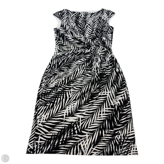 Dress Work By Lauren By Ralph Lauren In Black & White, Size: 8