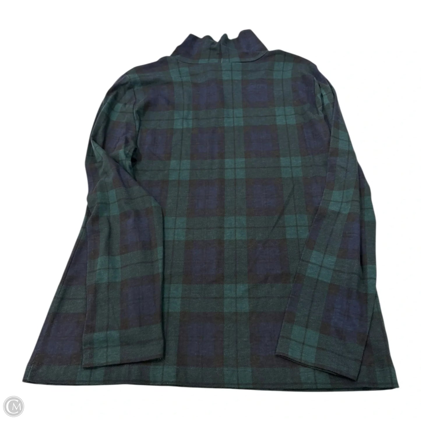 Top Long Sleeve By Ann Taylor In Plaid Pattern, Size: Xl