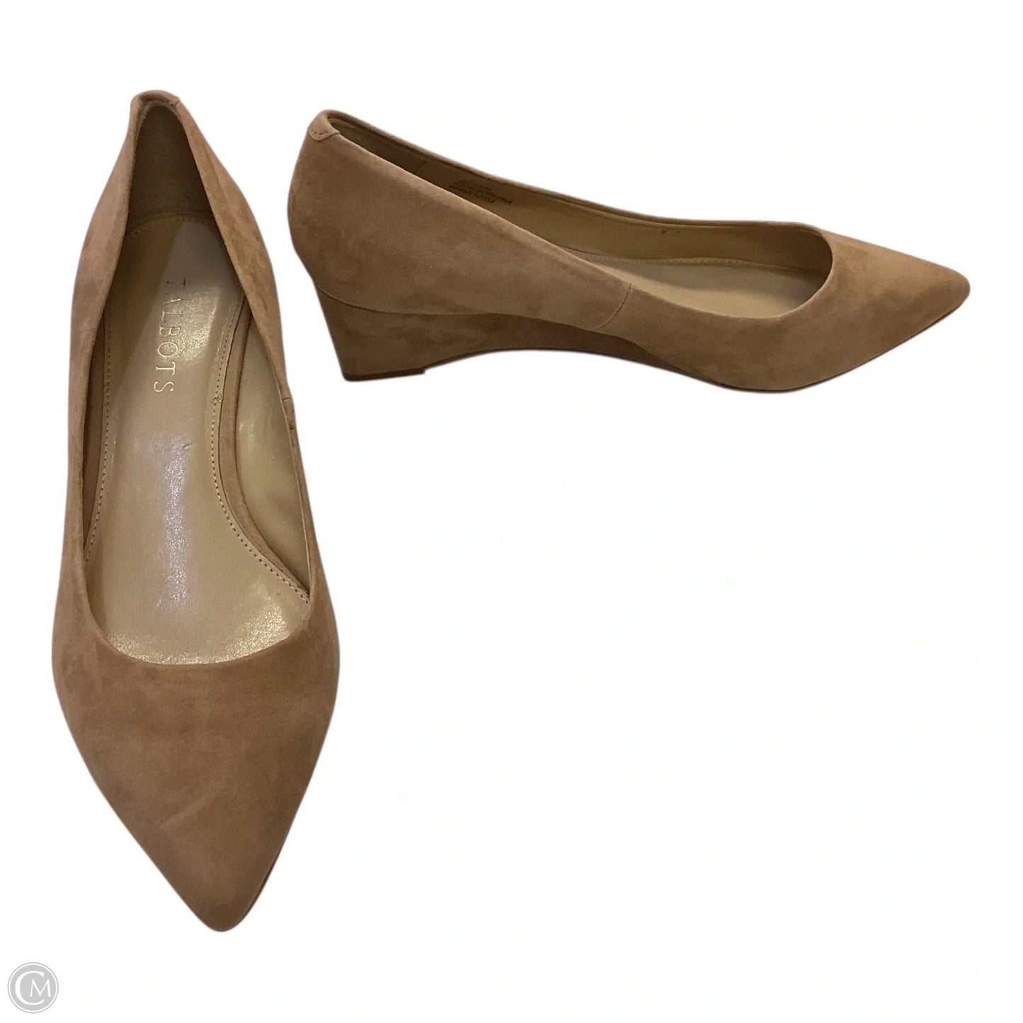 Shoes Heels Wedge By Talbots In Tan, Size: 8.5