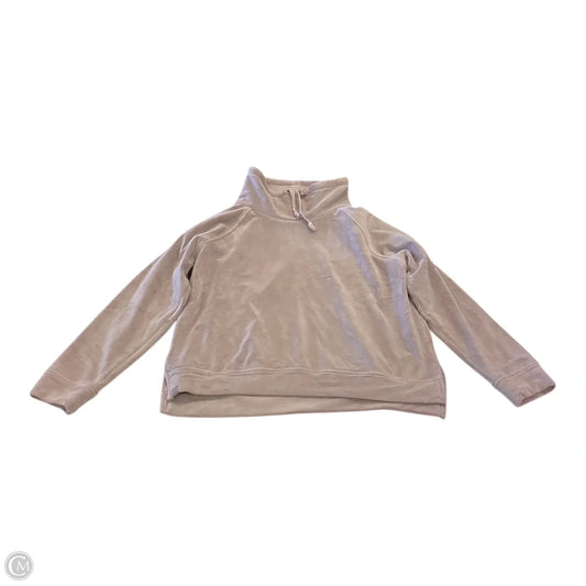 Sweatshirt Collar By Barefoot Dreams In Taupe, Size: S