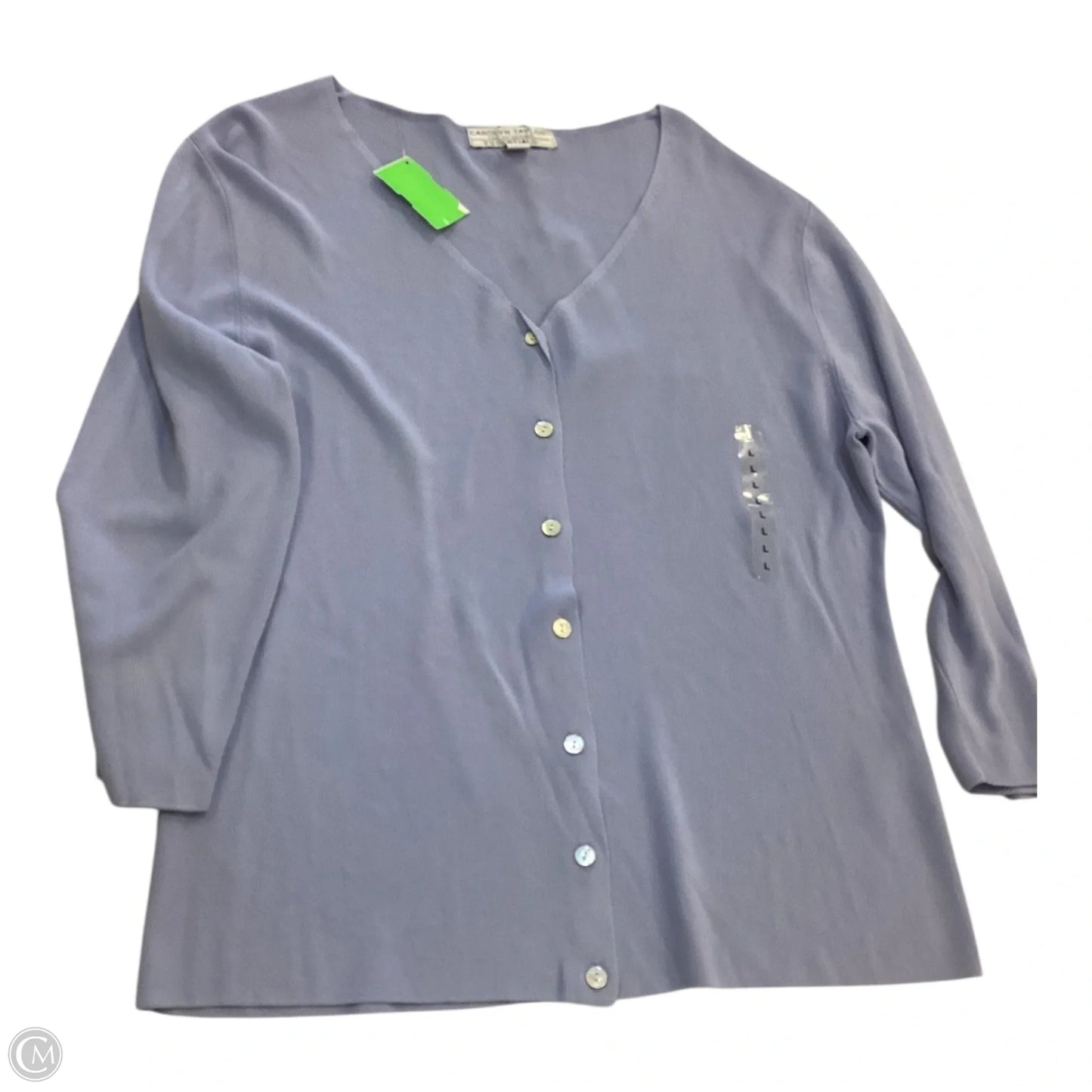 Cardigan By Carolyn Taylor In Blue, Size: L