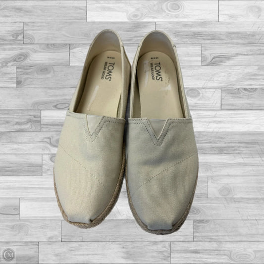 Shoes Flats By Toms In Cream, Size: 10