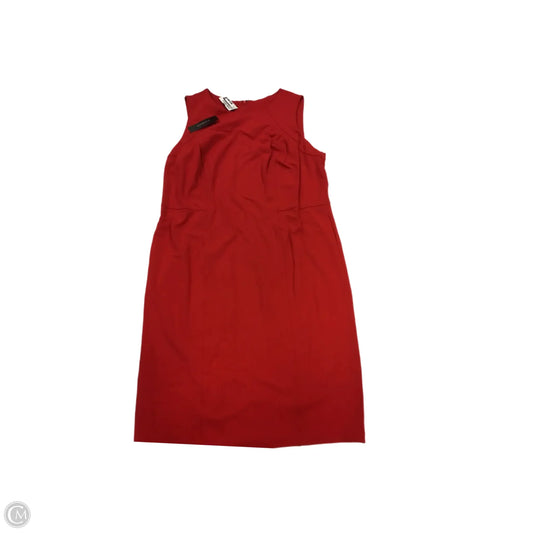 Dress Party Midi By Talbots In Red, Size: 14