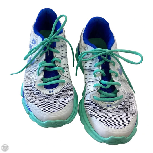Shoes Athletic By Under Armour In Blue & Green, Size: 8.5