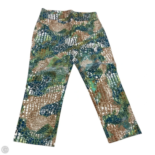Capris By Attyre In Green & Yellow, Size: 6