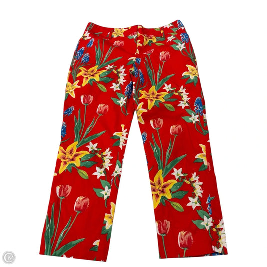 Capris By New York And Co In Floral Print, Size: 6