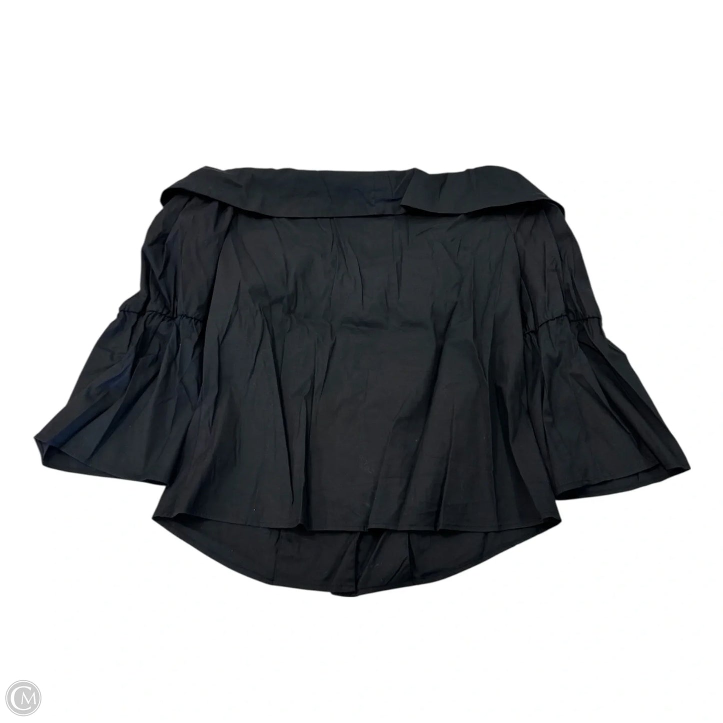 Top 3/4 Sleeve By Zara Basic In Black, Size: M