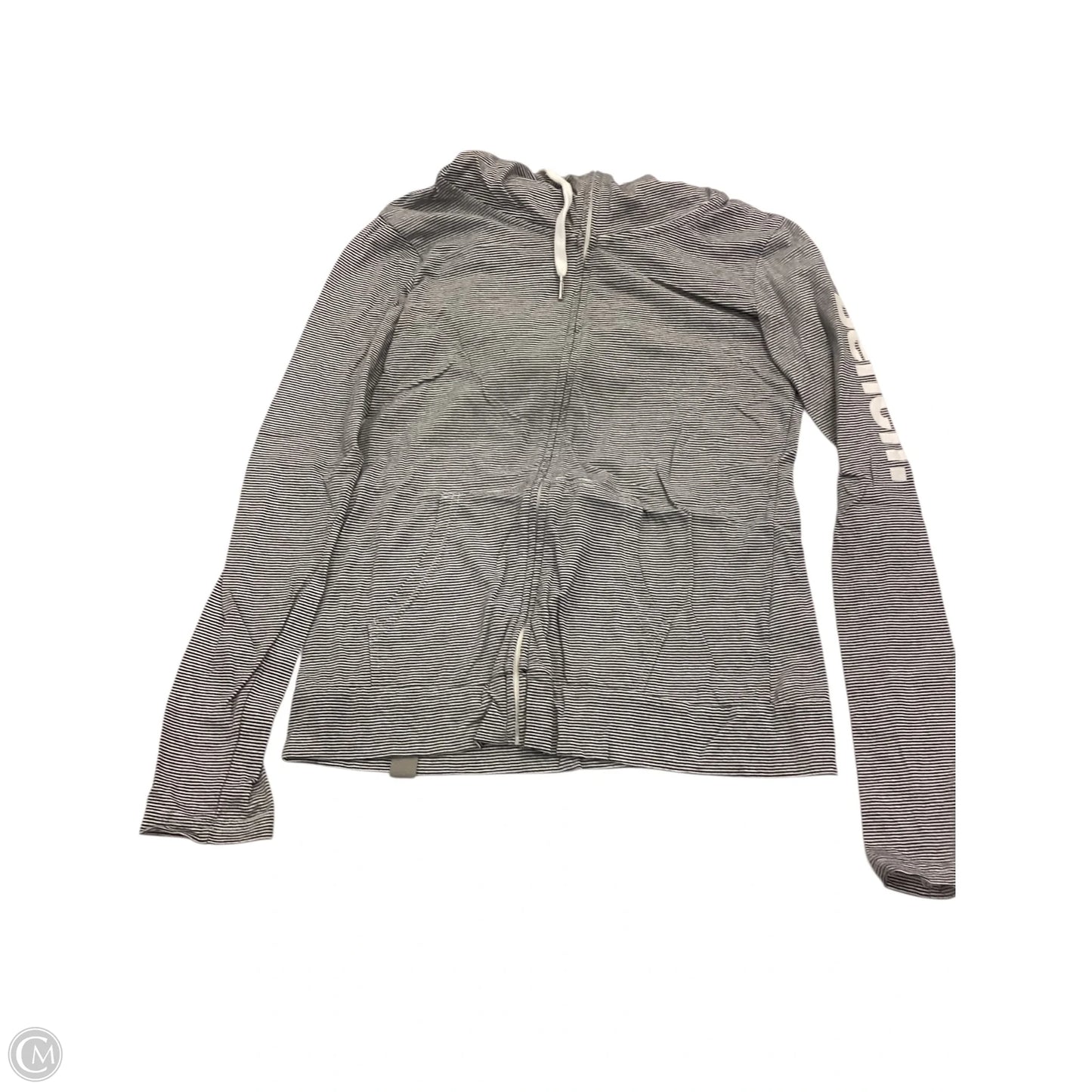 Sweatshirt Hoodie By Clothes Mentor In Striped Pattern, Size: S