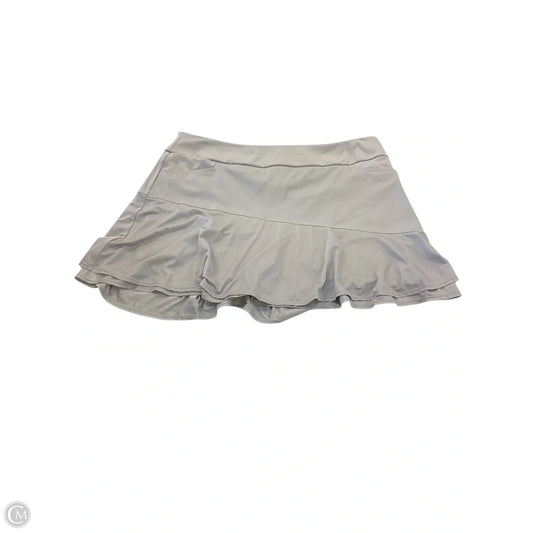 Athletic Skort By Adidas In Grey, Size: Xl