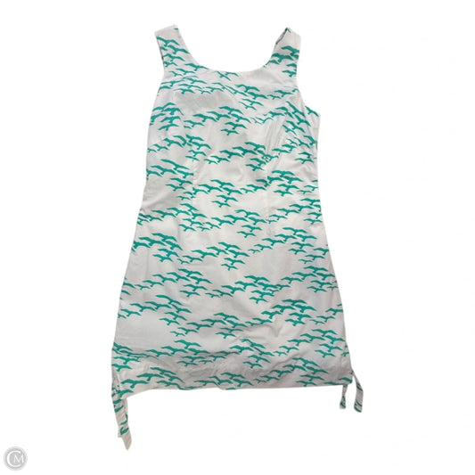 Dress Designer By Lilly Pulitzer In Green & White, Size: 6