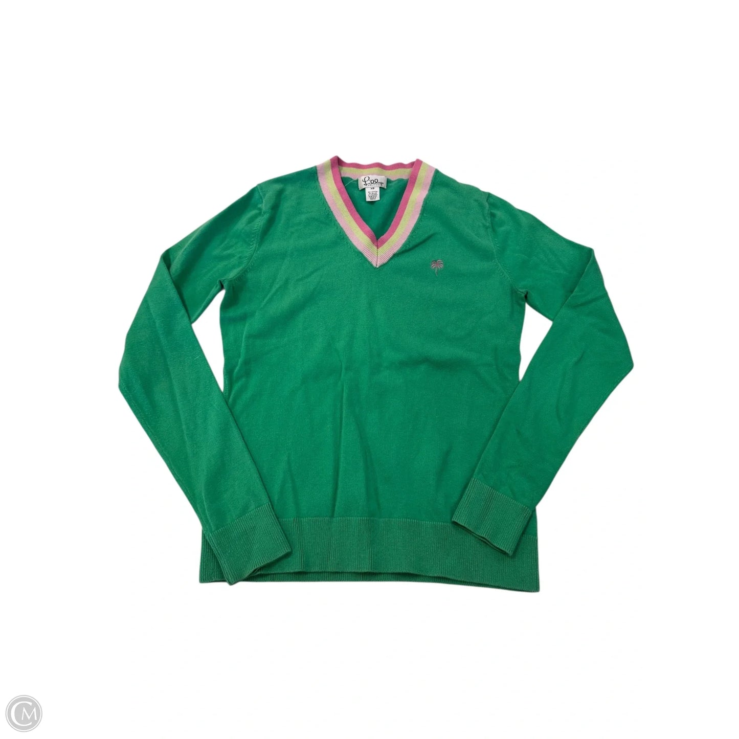 Sweater Designer By Lilly Pulitzer In Green & Pink, Size: S