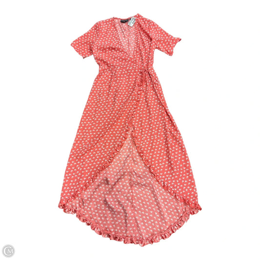 Dress Casual Maxi By Clothes Mentor In Pink & White, Size: 6