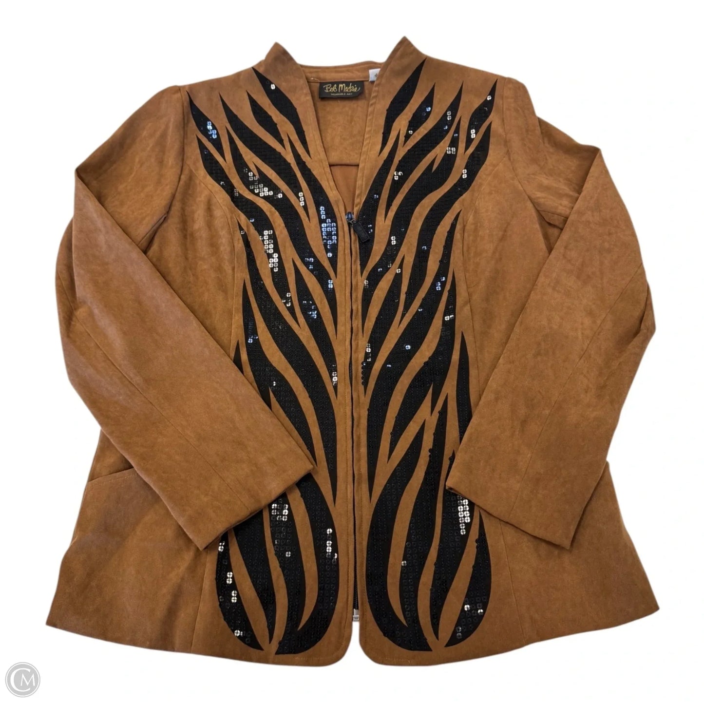 Blazer By Bob Mackie Qvc In Animal Print, Size: M