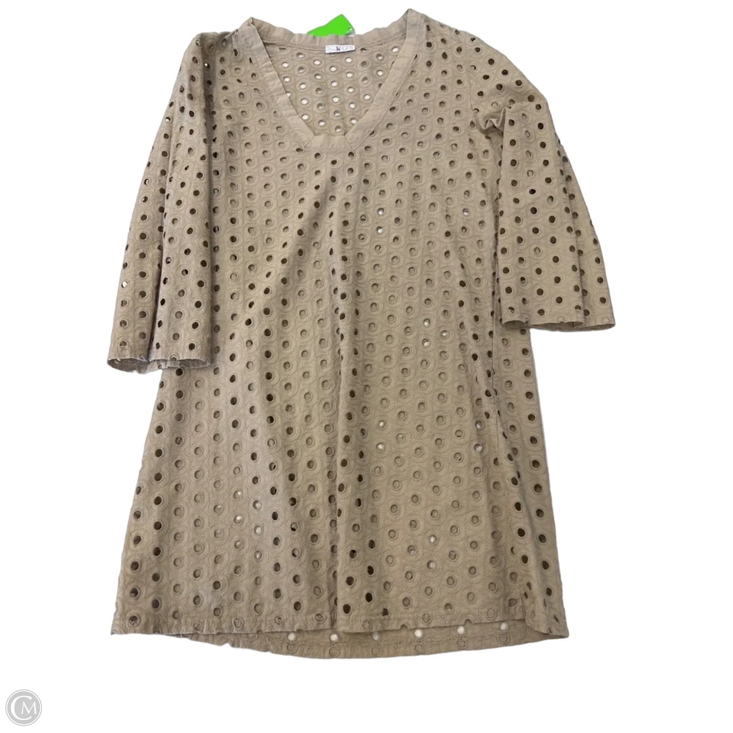 Swimwear Cover-up By Kische In Beige, Size: Osfm