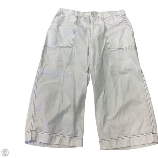 Capris By Lauren By Ralph Lauren In White, Size: 14