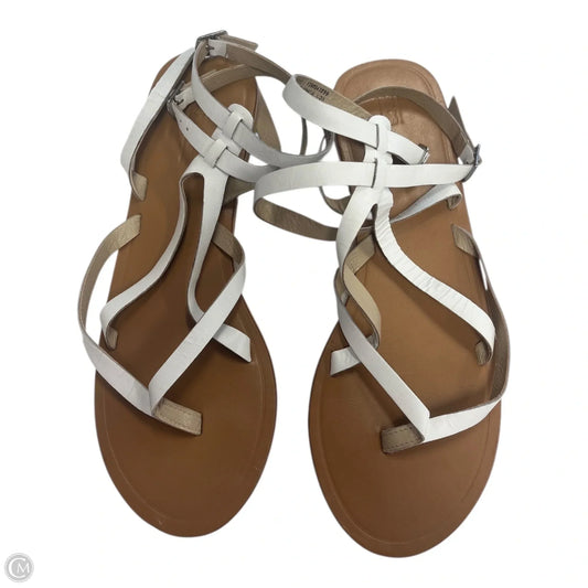 Sandals Flats By Asos In White, Size: 10.5