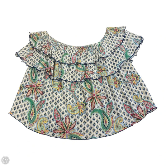 Top Sleeveless By Zara In Floral Print, Size: S