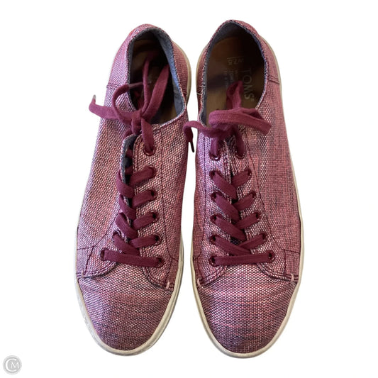 Shoes Sneakers By Toms In Red, Size: 7.5