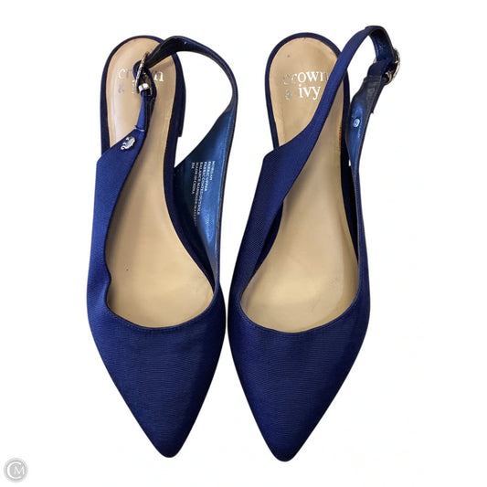 Shoes Flats By Crown And Ivy In Navy, Size: 8