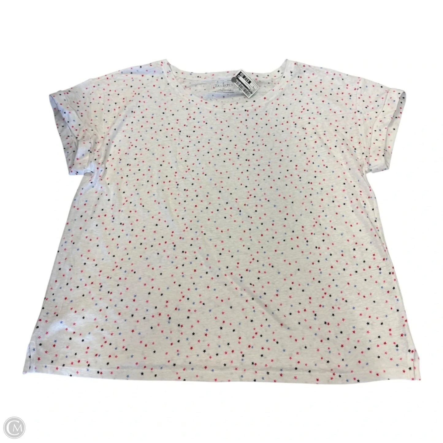 Top Short Sleeve By Talbots In Blue & Red & White, Size: Xl
