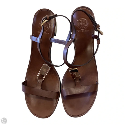 Sandals Designer By Tory Burch In Brown, Size: 8