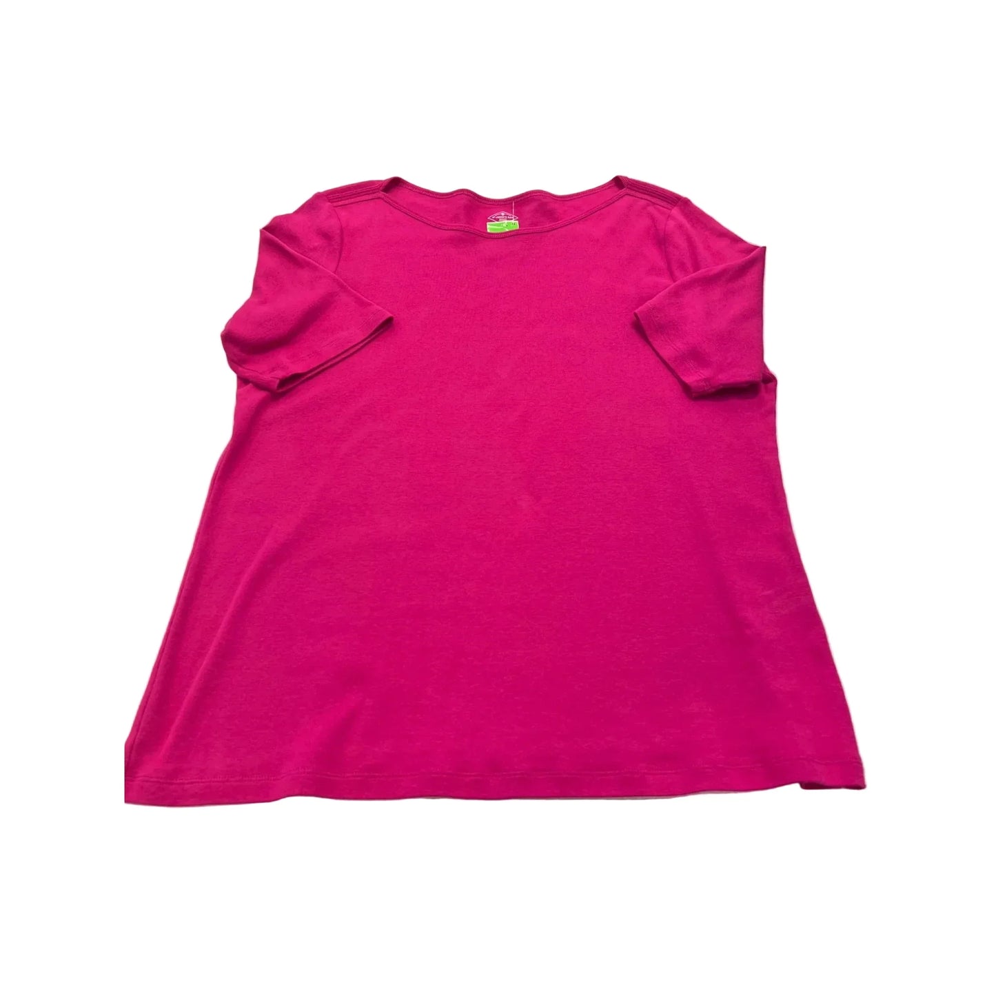 Top Short Sleeve By St Johns Bay In Pink, Size: Xl