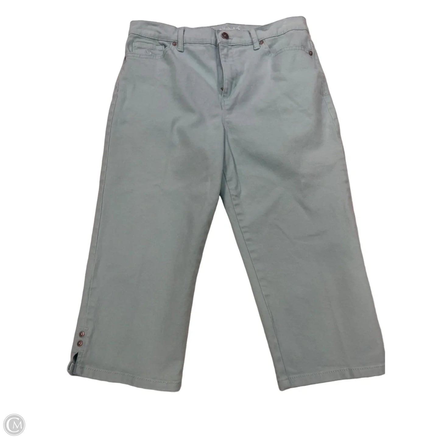 Capris By Gloria Vanderbilt In Green, Size: 12p