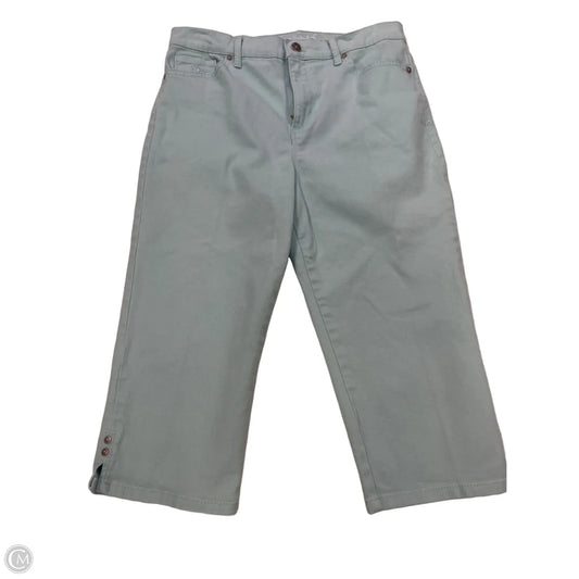 Capris By Gloria Vanderbilt In Green, Size: 12p