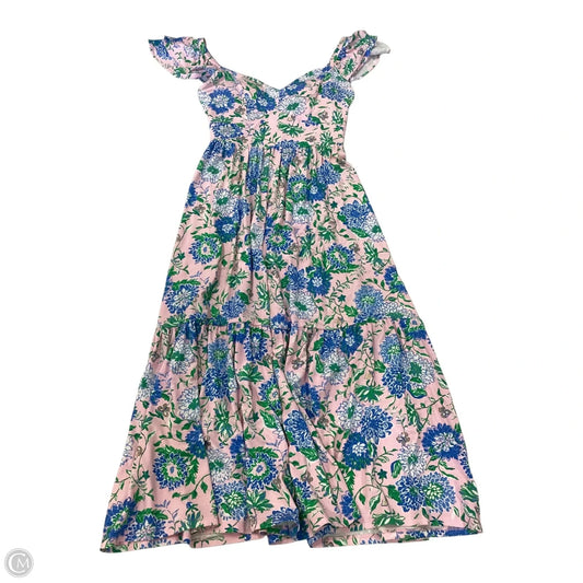 Dress Designer By Lilly Pulitzer In Blue & Pink, Size: 0