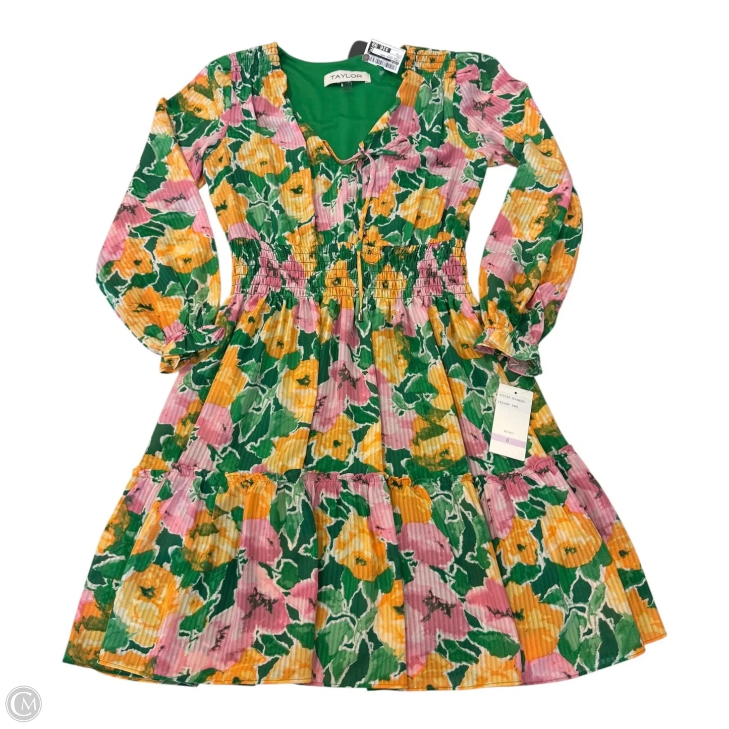 Dress Casual Short By Taylor In Floral Print, Size: 6